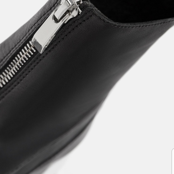 Zara Zip  - Up Leather Ankle Boots - Picture 5 of 7